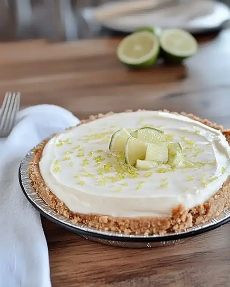 Key Lime White Chocolate Cheesecake Pie – A Delicious Treat