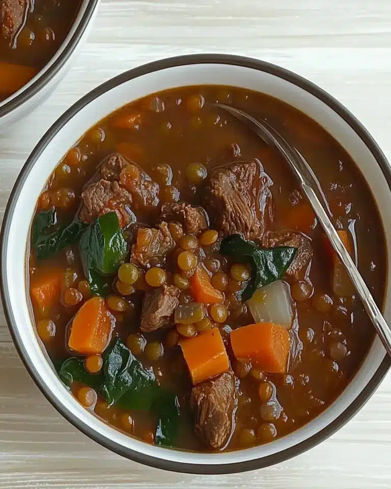 Beef Lentil Soup: Hearty and Healthy Recipe