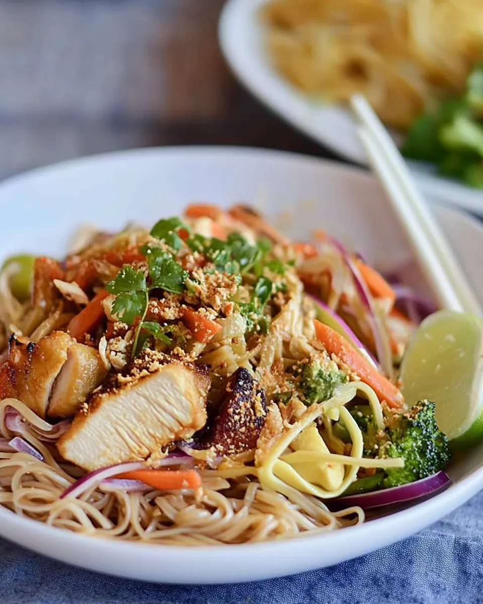 Tips for Satay Chicken Noodle Salad