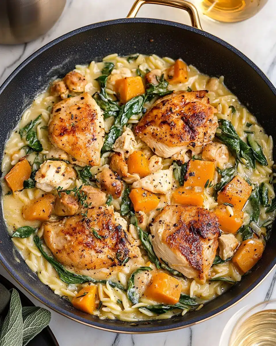 Tips for Chicken and Butternut Squash Orzo