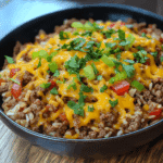 Cheesy Taco Ground Beef and Rice