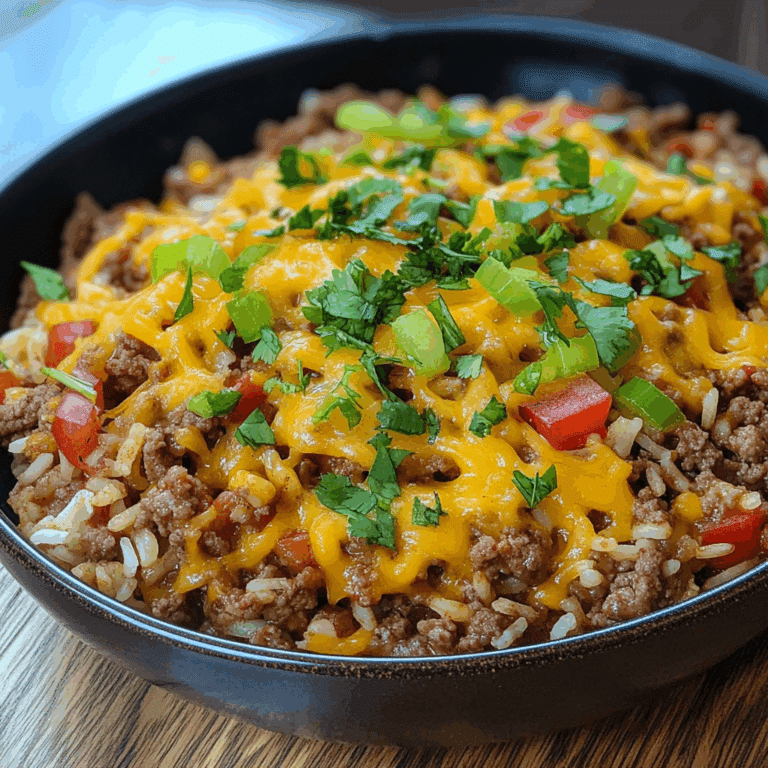 Cheesy Taco Ground Beef and Rice