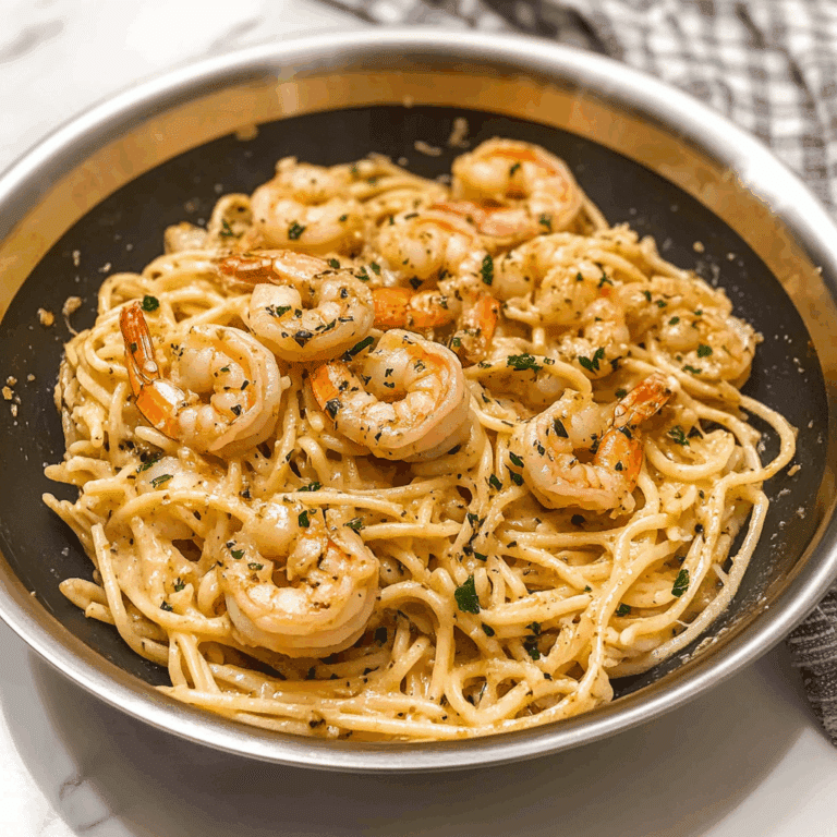 Creamy Garlic Shrimp Pasta