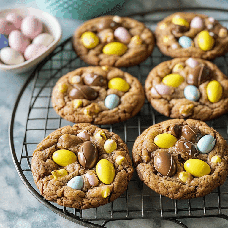 Easter Chocolate Cadbury Egg Cookies