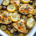 Mediterranean Lemon Chicken with Artichokes & Olives