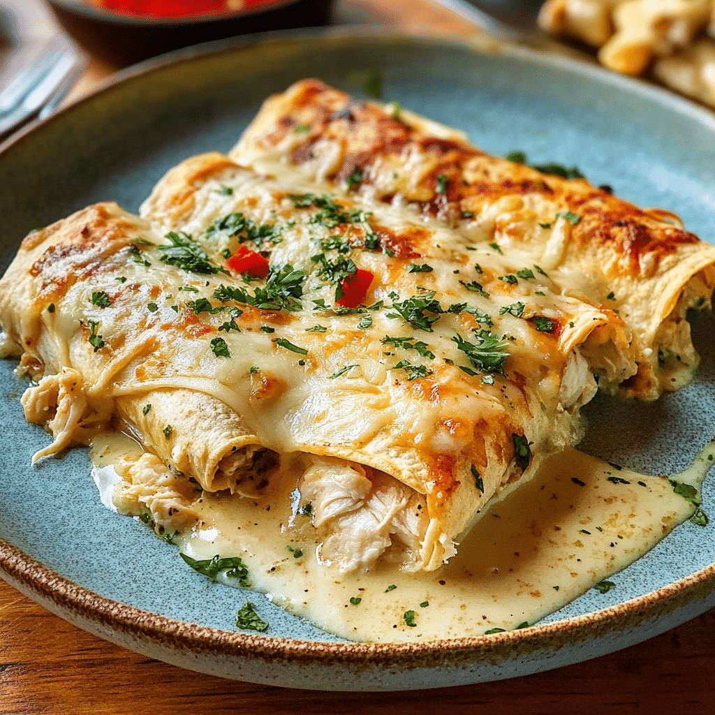 White Chicken Enchiladas