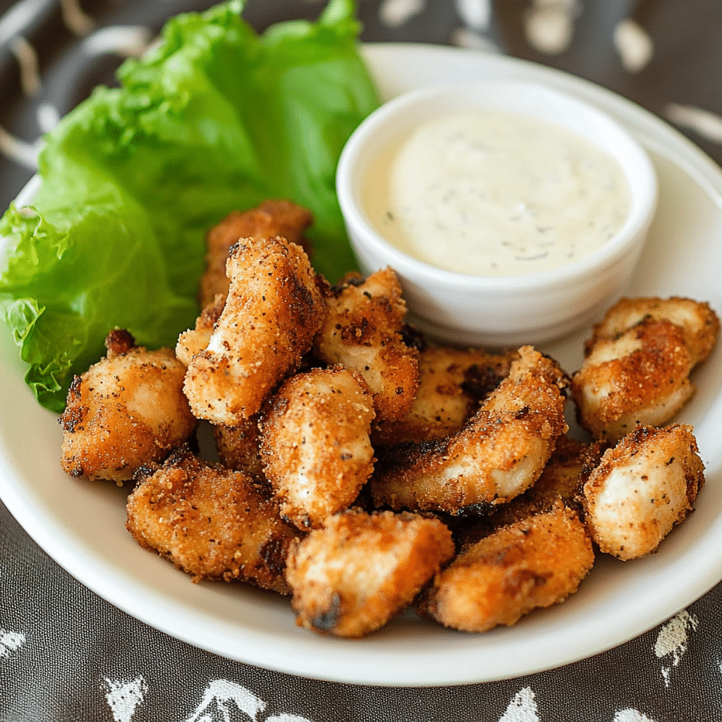 Air Fryer Ranch-Crusted Chicken Bites