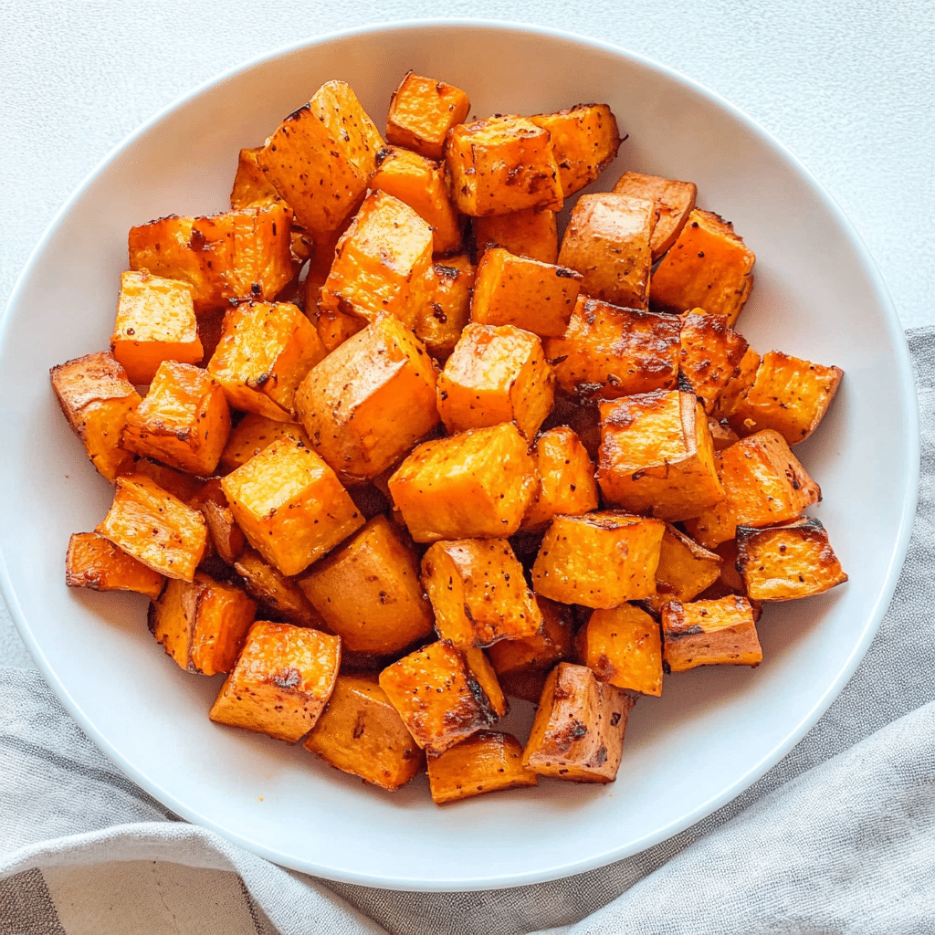 Air Fryer Sweet Potato Cubes