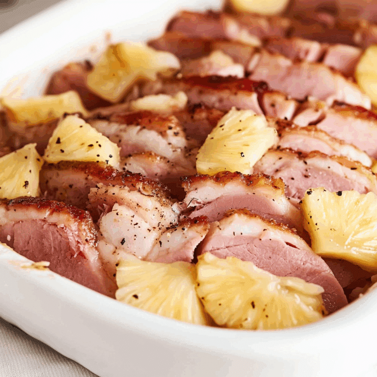 Baked Ham with Pineapple