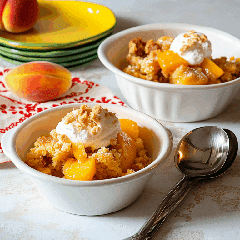Best Peach Dump Cake