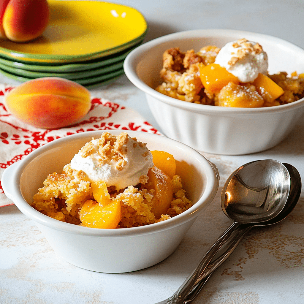 Best Peach Dump Cake