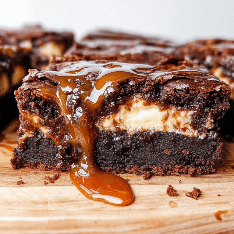Caramel Cheesecake Nutella Brownies