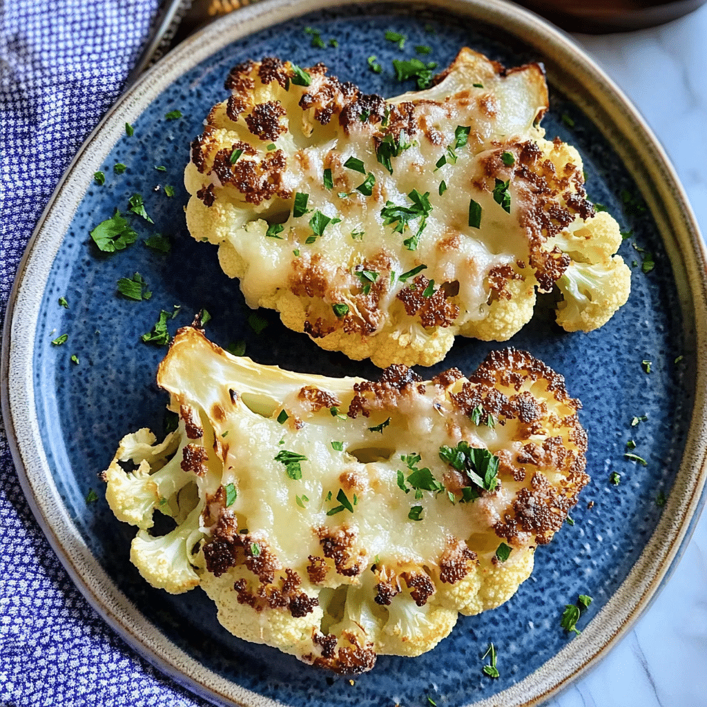 Cheesy Cauliflower Steaks