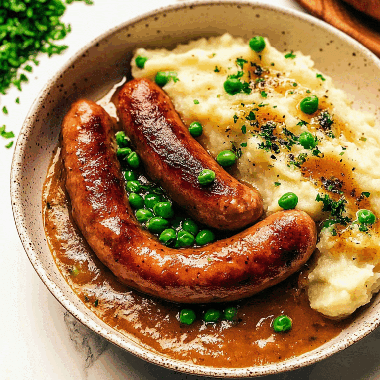 Classic Bangers and Mash