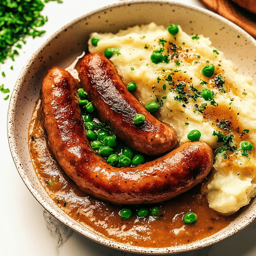 Classic Bangers and Mash