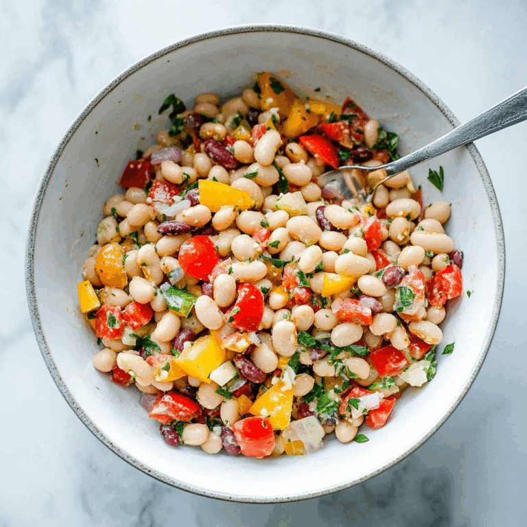 Colourful Rainbow Bean Salad Recipe