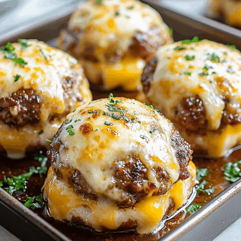 Garlic Parmesan Cheeseburger Bombs