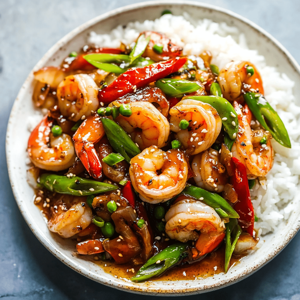 Garlic Shrimp Stir Fry