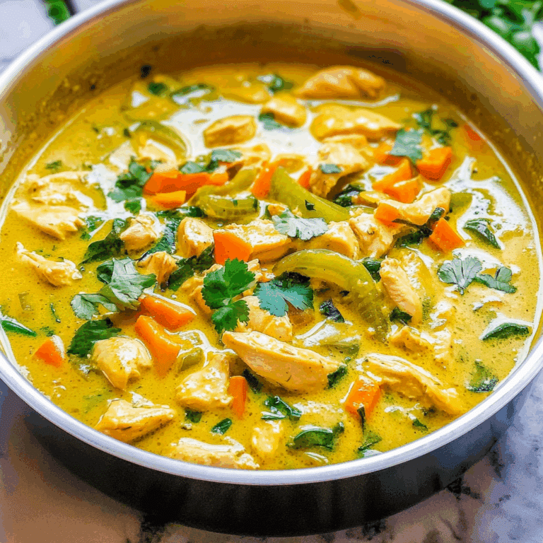 Green Thai Chicken Coconut Curry