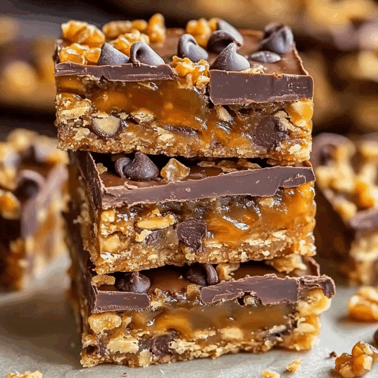 Irresistible Caramel Chocolate Crunch Bars