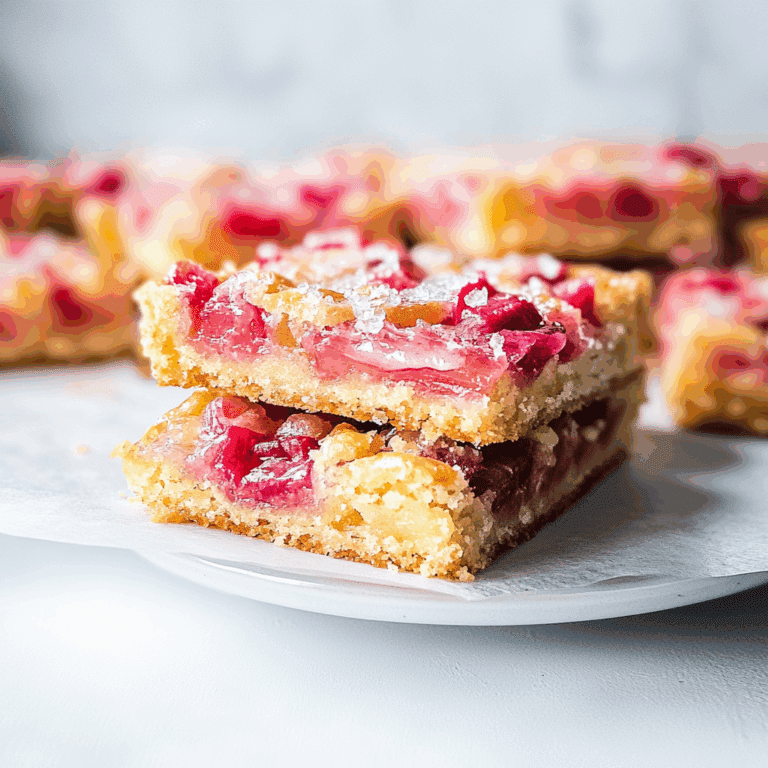 Lemon Rhubarb Bars