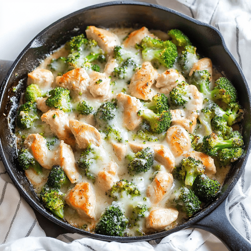 Low Carb Chicken Broccoli Skillet Recipe