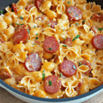 One pot creamy Kielbasa pasta