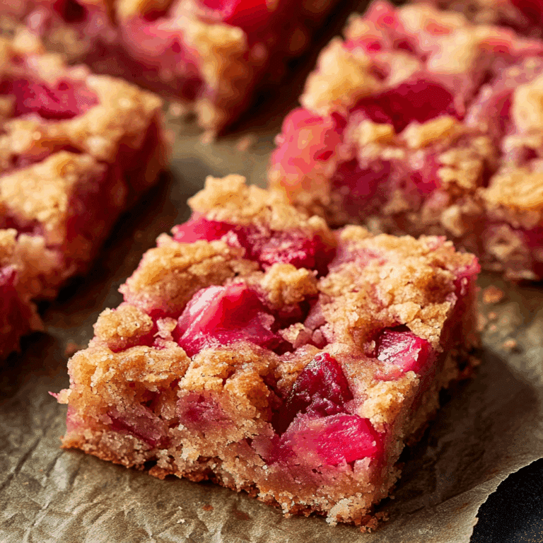 Rhubarb Dream Bars