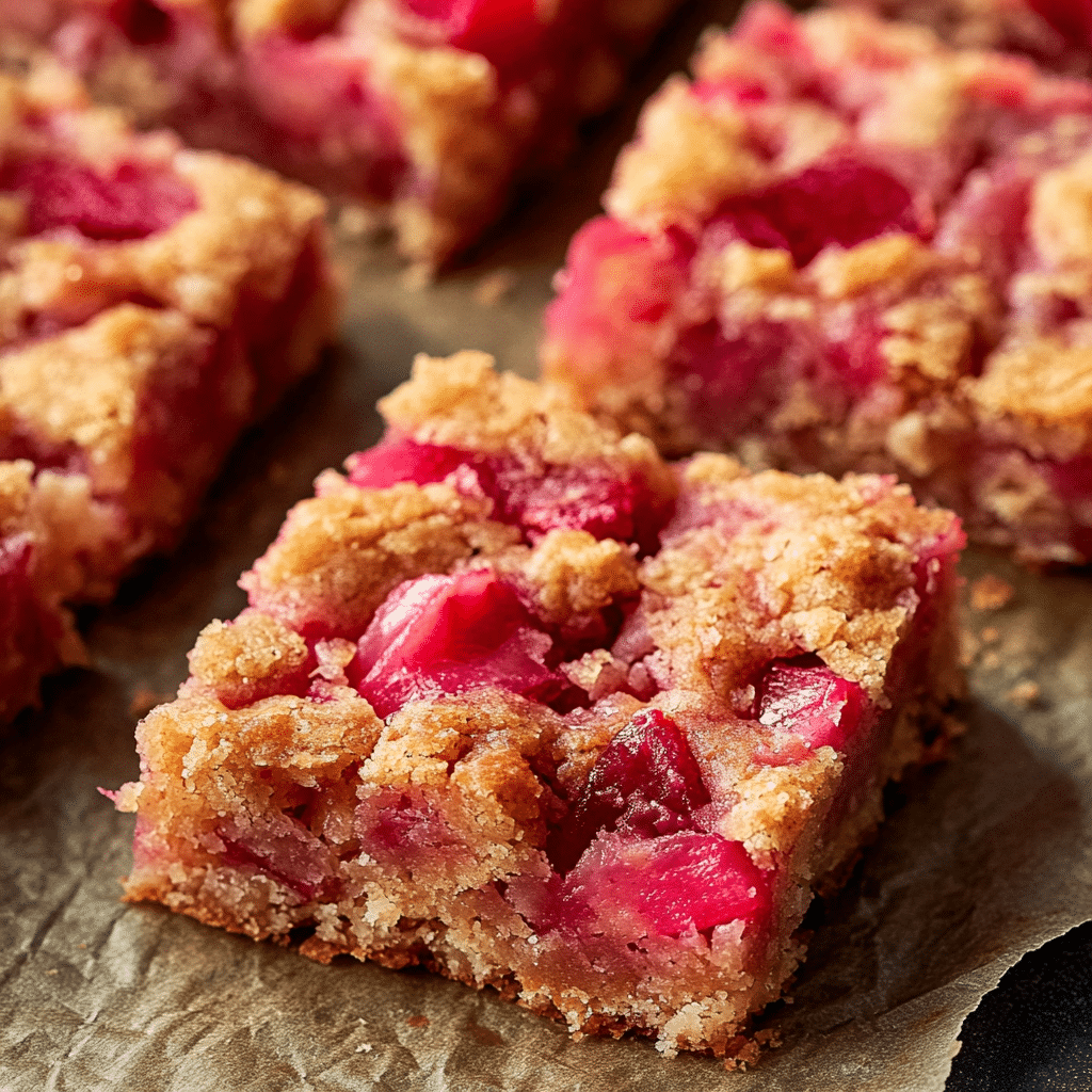 Rhubarb Dream Bars