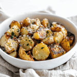 Roasted Garlic Butter Parmesan Potatoes