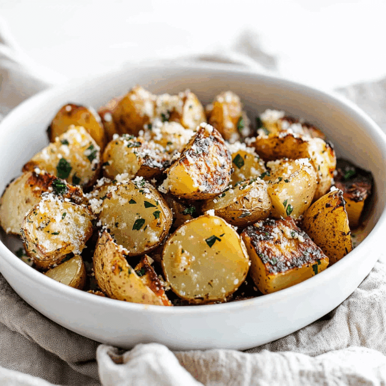 Roasted Garlic Butter Parmesan Potatoes