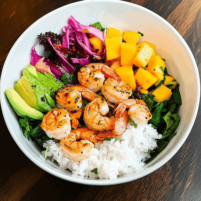 Shrimp Avocado Mango Bowls