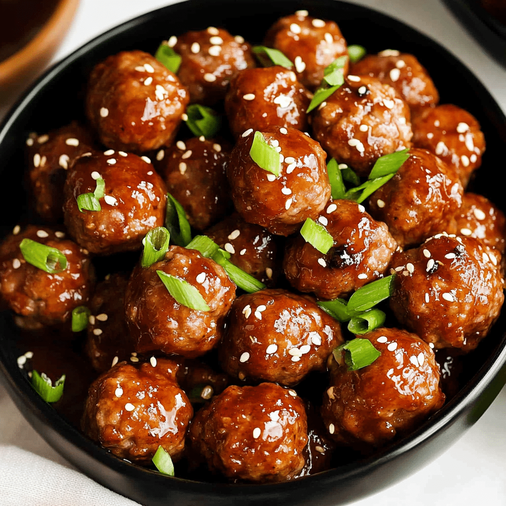 Slow Cooker Honey Garlic Meatballs