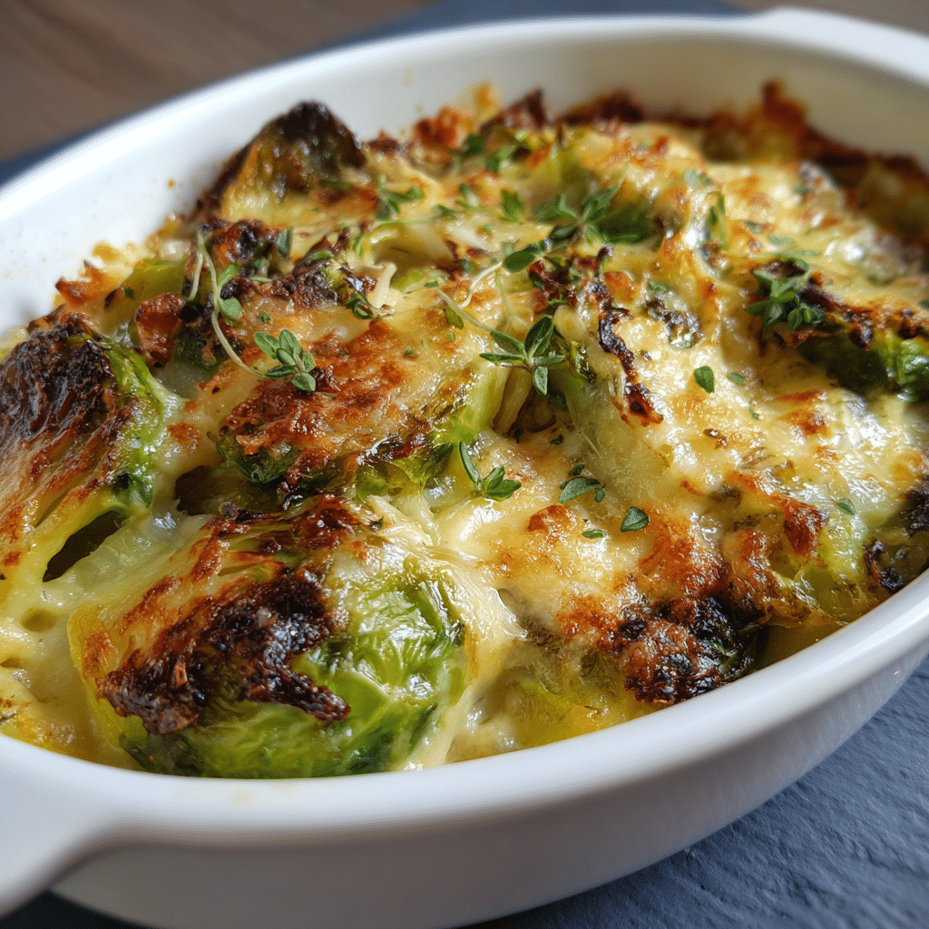 Brussels Sprouts Au Gratin