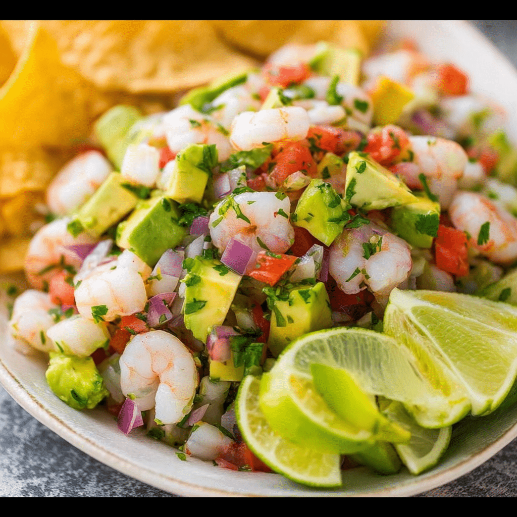 Shrimp Ceviche with Avocado & Fresh Citrus