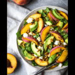 Summer Peach Salad with Avocado & Mozzarella