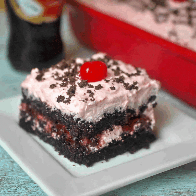 Cherry Dr. Pepper Chocolate Cake with Cherry Frosting