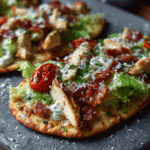 Chicken Caesar Flatbreads