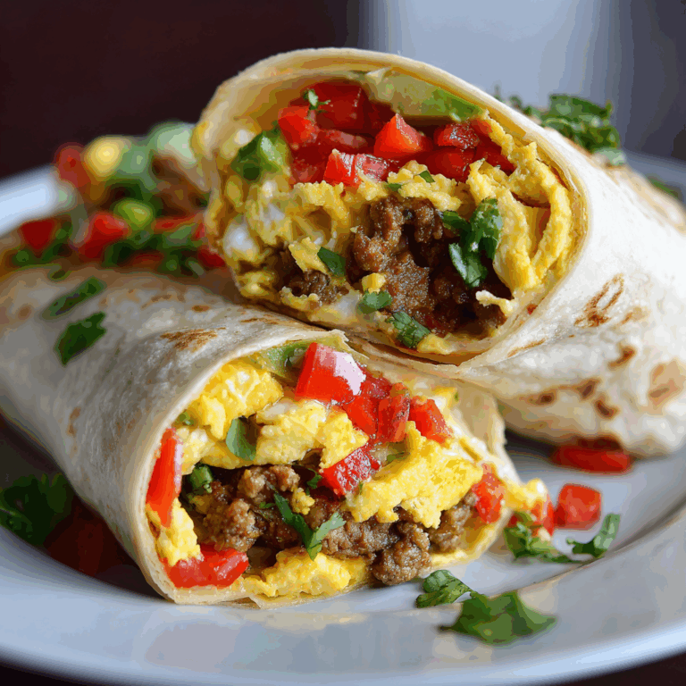 High Protein Breakfast Burritos