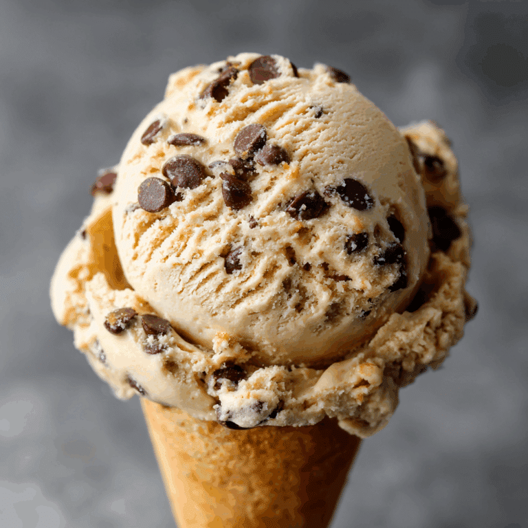 Homemade Chocolate Chip Cookie Dough Ice Cream