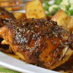 Honey Garlic Slow Cooker Chicken Thighs