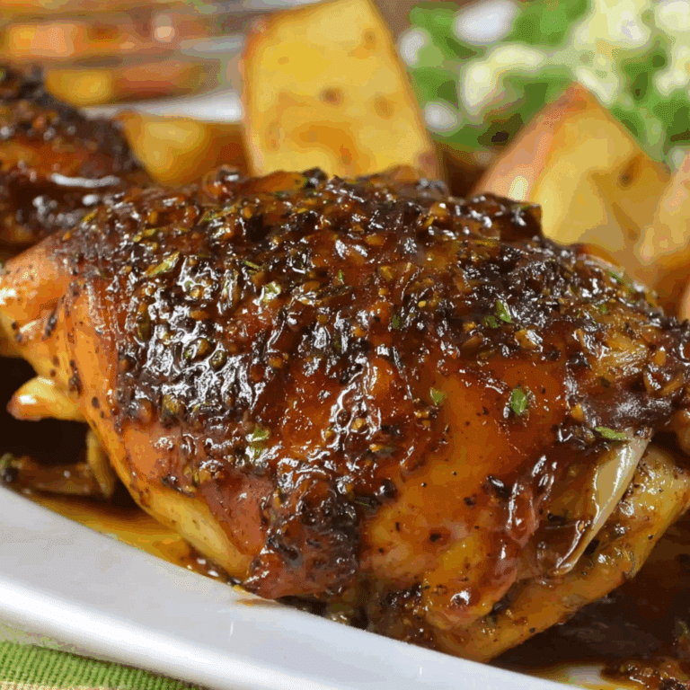 Honey Garlic Slow Cooker Chicken Thighs