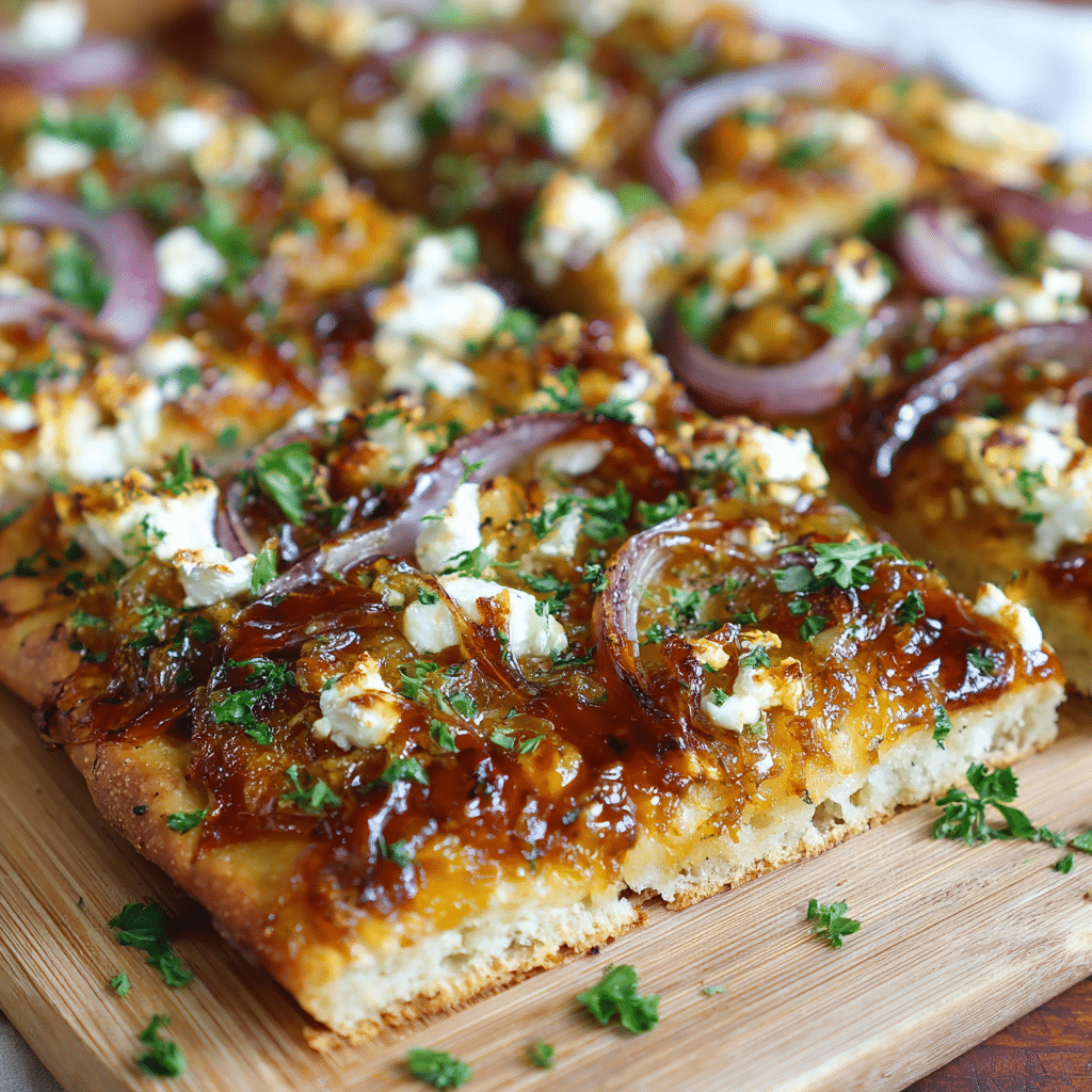 Hot Honey Garlic Flatbread Pizza