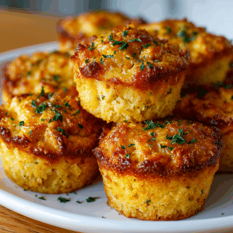 Mini Cornbread Crab Muffins