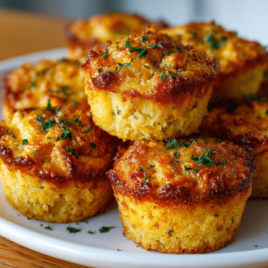 Mini Cornbread Crab Muffins