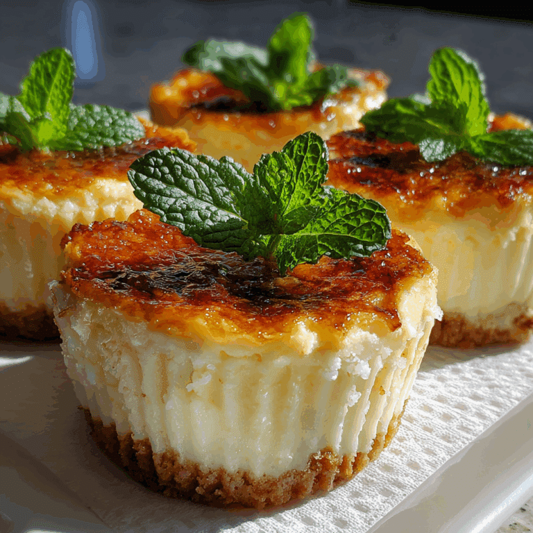 Mini Crème Brûlée Cheesecakes