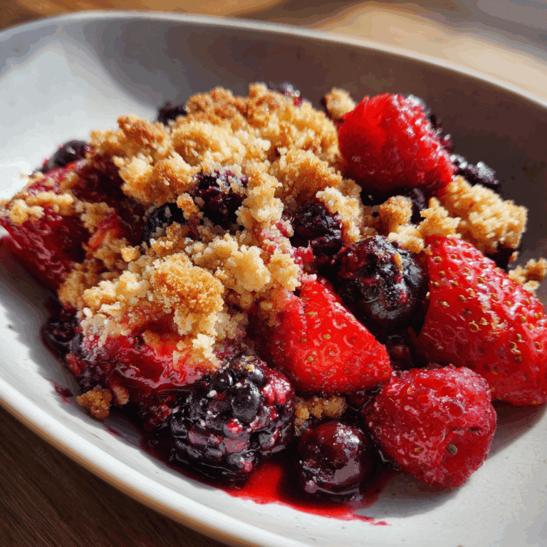 Mixed Berry Crumble
