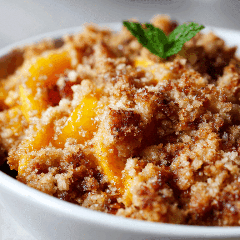 Peach Crumble
