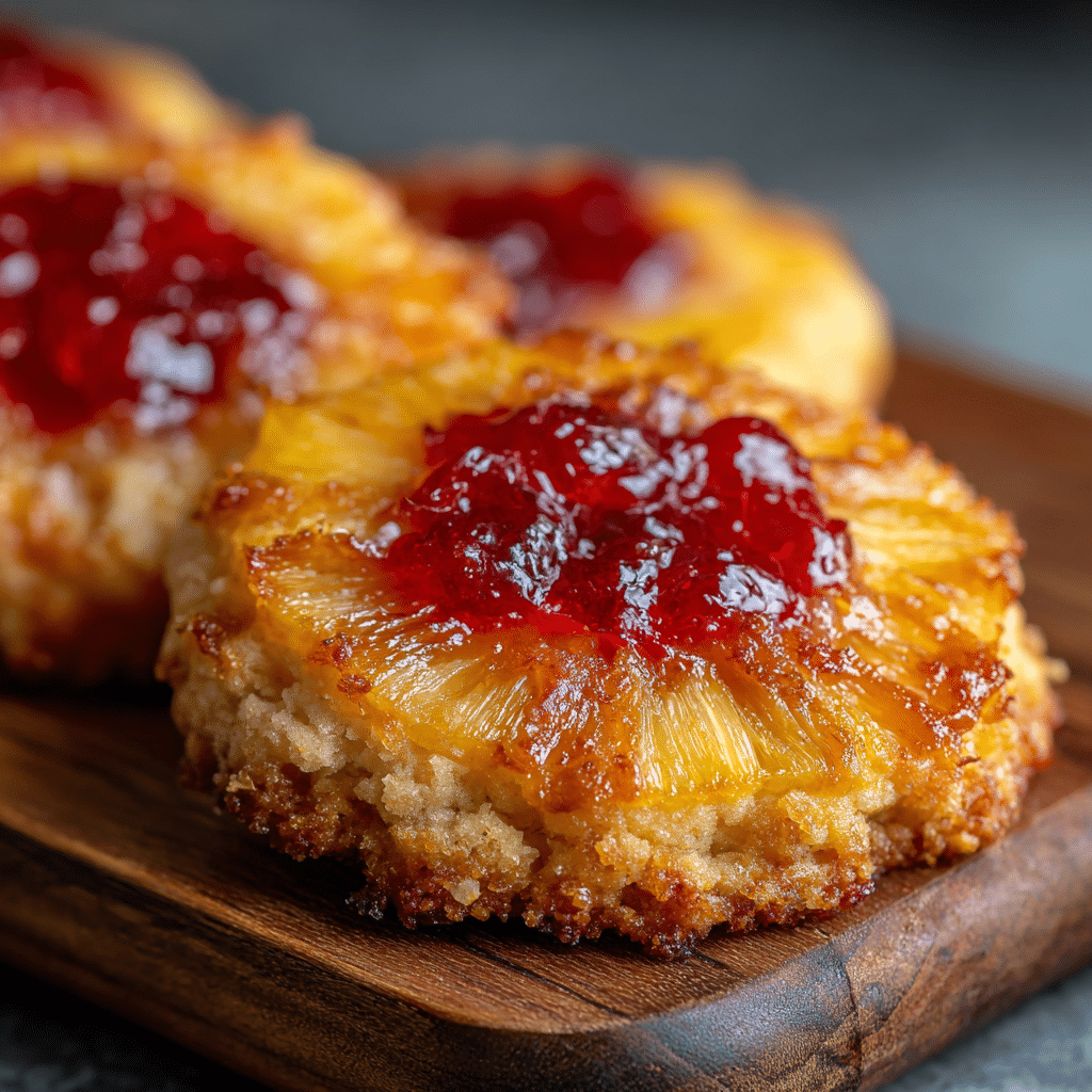 Pineapple Upside Down Cookies