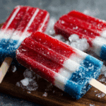 Red White and Blue Firecracker Popsicles